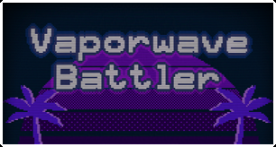 Vaporwave Battler clickable button